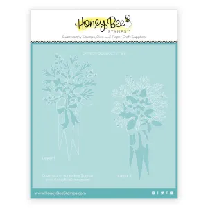 Garden Bouquet - Set Of 2 Coordinating Stencils