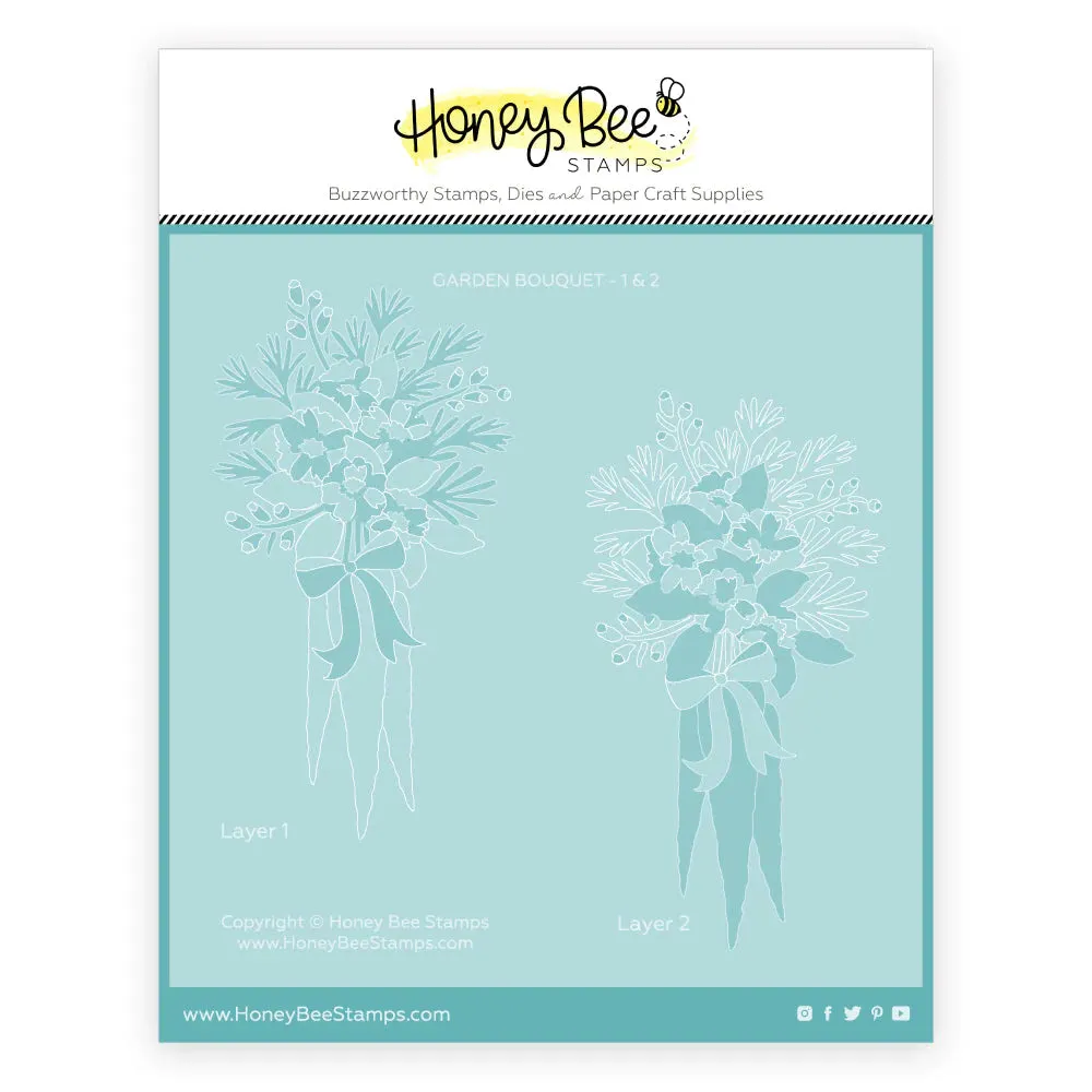 Garden Bouquet - Set Of 2 Coordinating Stencils
