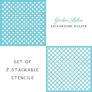 Garden Lattice Stencils Set of 2