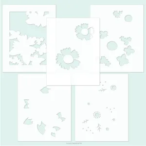 Garden Path Stencil Pack (5 stencils / 4.75 x 6)