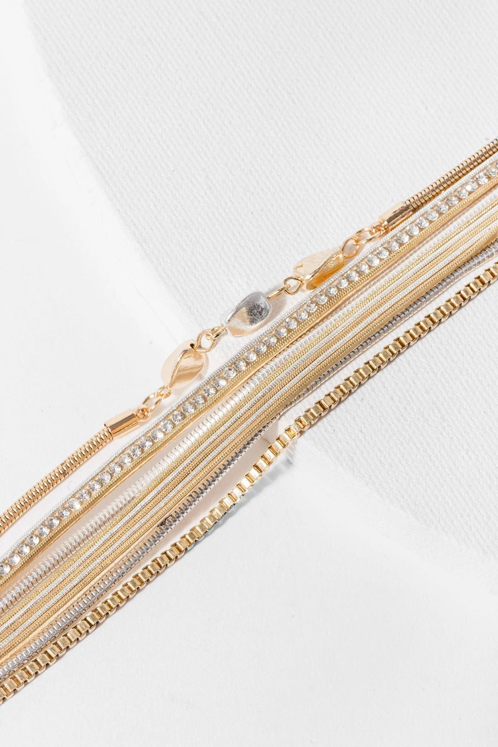 Georgia Gold & Silver Layered Bracelet
