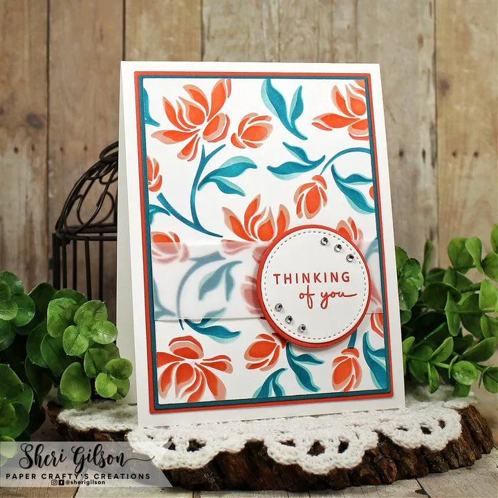 Gina K. Designs - Stencils - Flowering Vine Layering