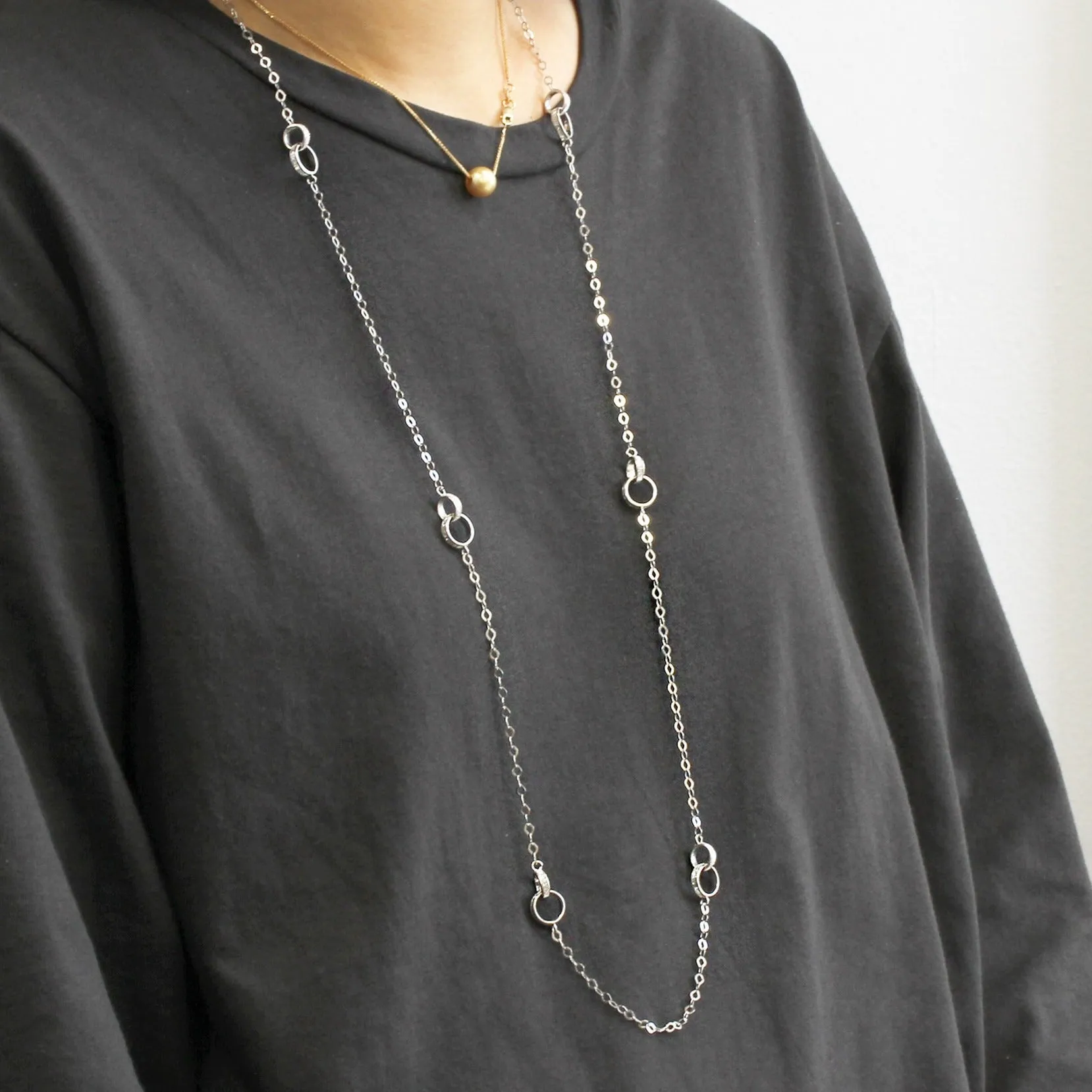 Glitter Eternity Circle Necklace