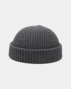 Goat Crew Rib Voyage Beanie Charcoal