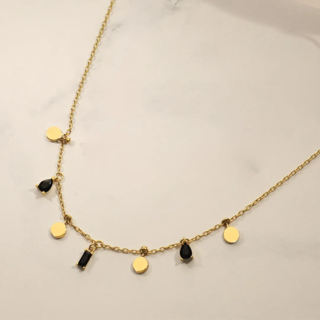 Gold-Filled Colored Nuts and Bolts Necklace