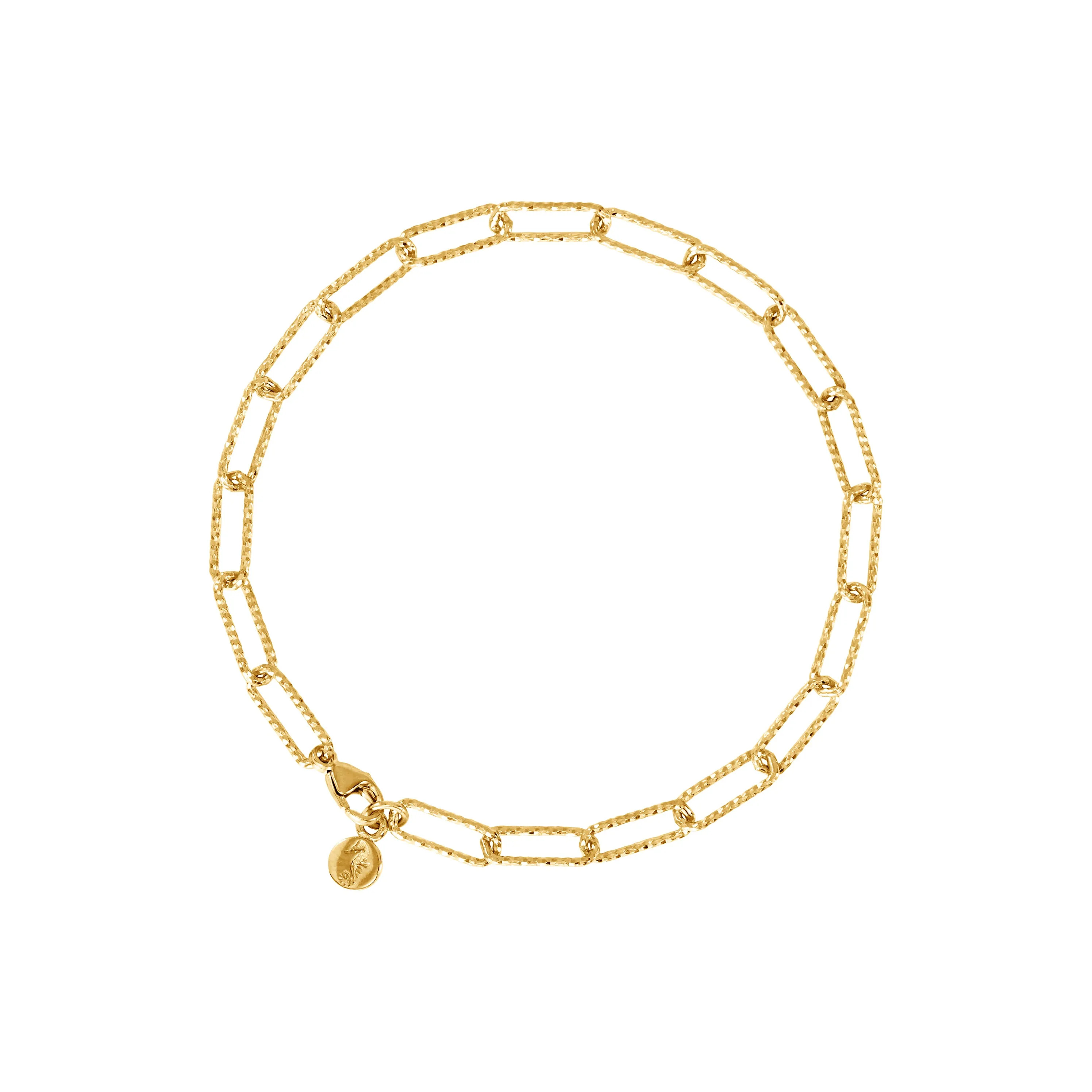 Gold Glitter Chain Bracelet