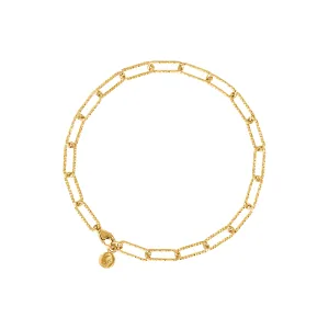 Gold Glitter Chain Bracelet