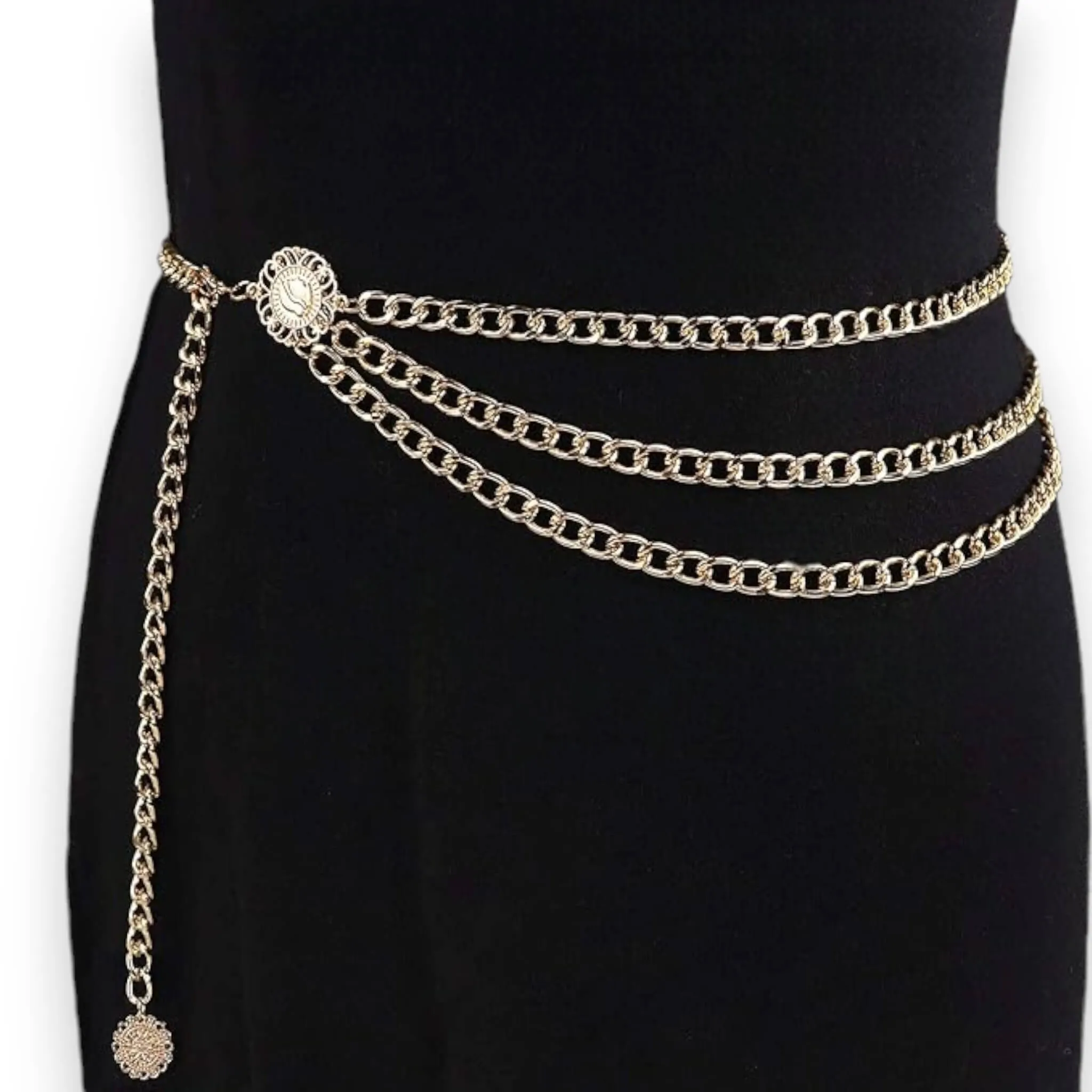Gold Layering Body Chain Waist Belt