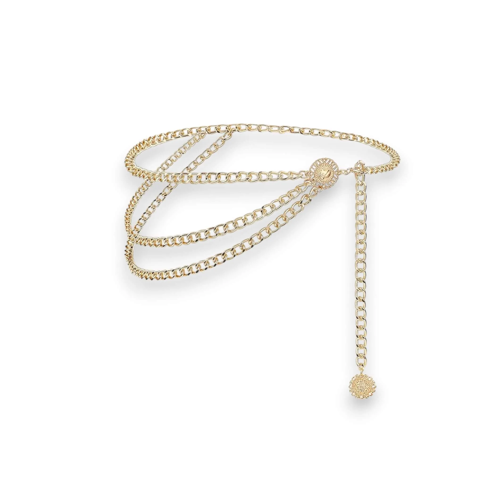 Gold Layering Body Chain Waist Belt