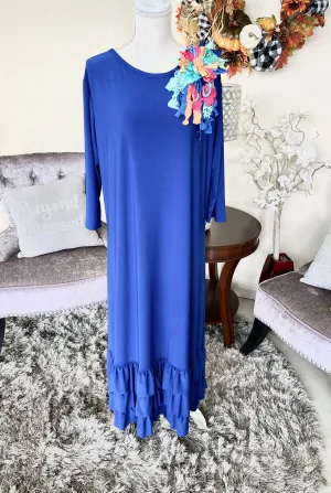Gracie Azure Blue ITY Layering Dress (PL)