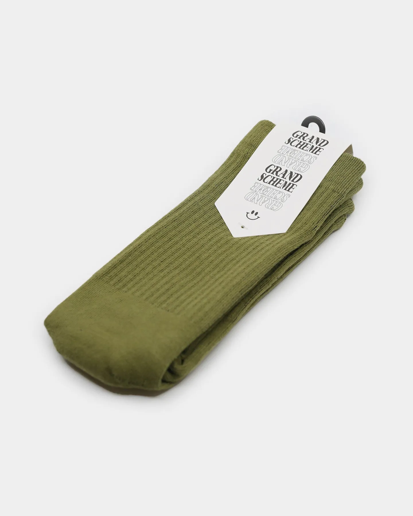 Grand Scheme Smile Sock Green