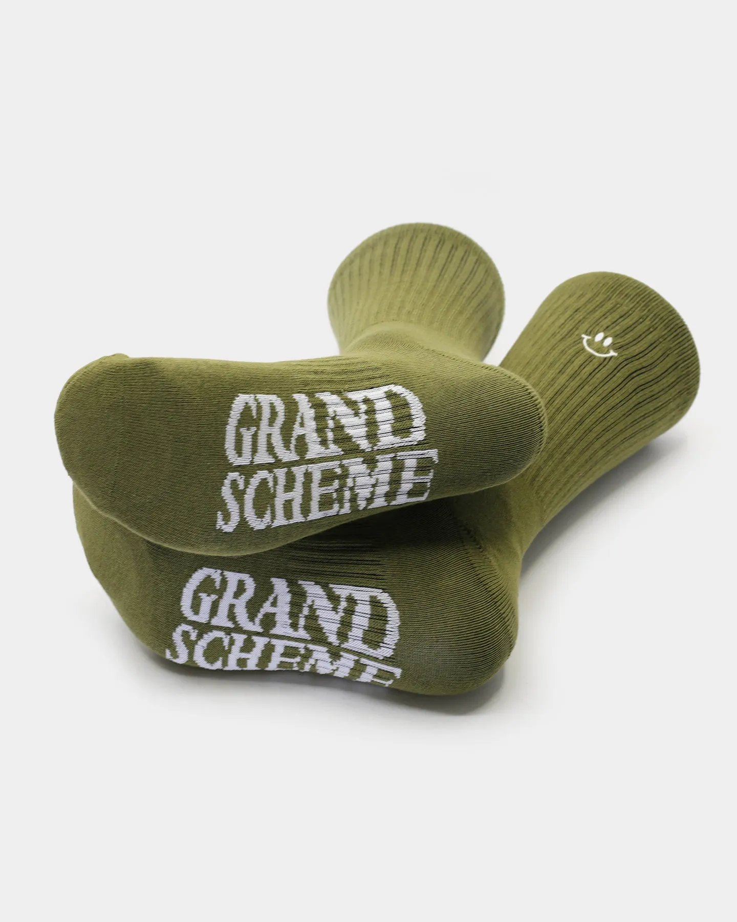 Grand Scheme Smile Sock Green