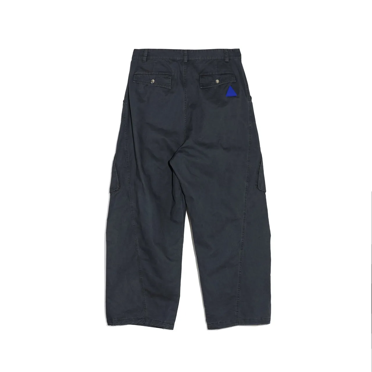 Gray Loose Fit Structured Work Pants