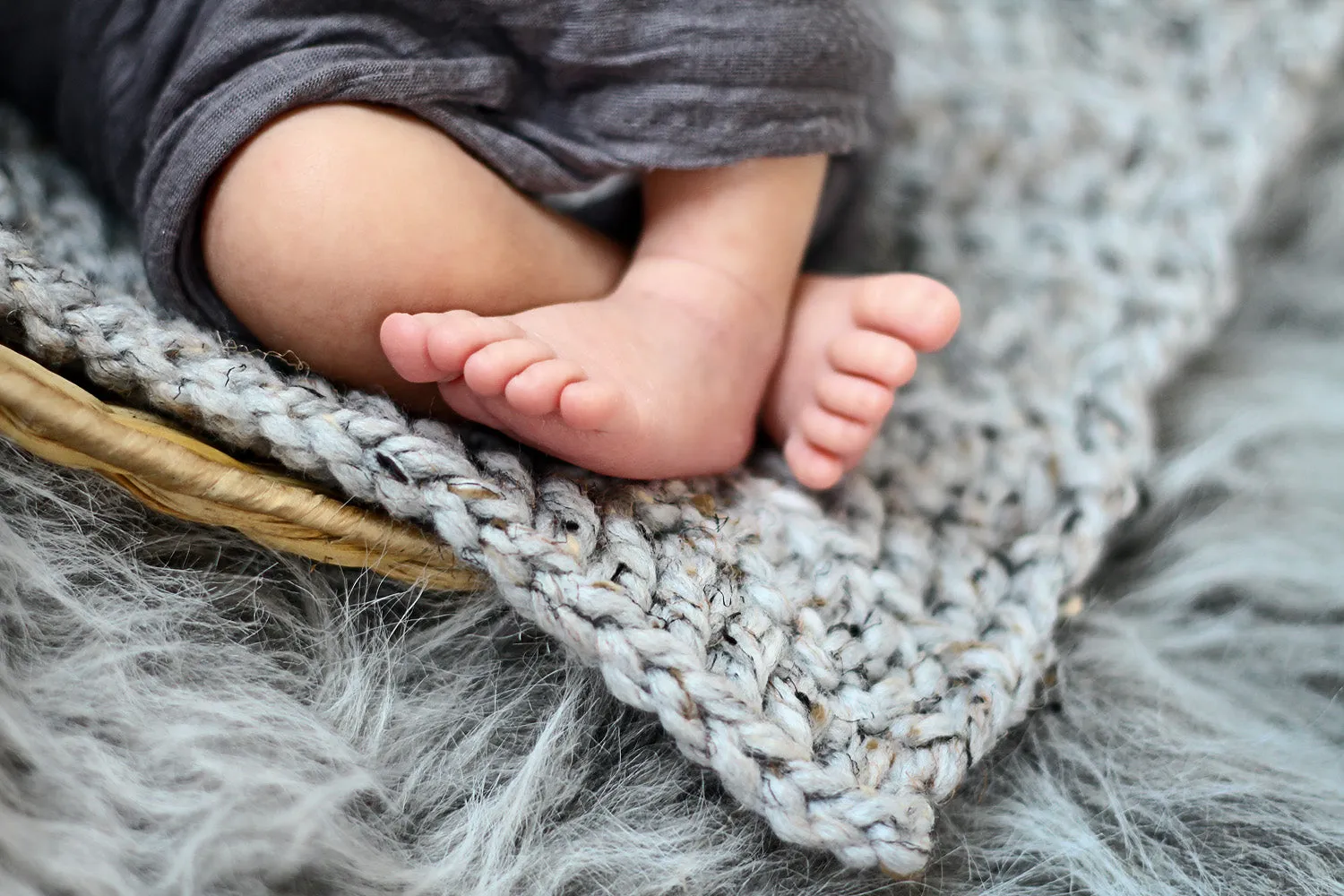 Gray marble newborn baby layering bump blanket