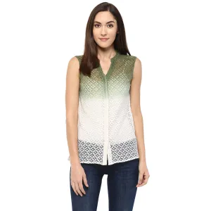 Green Lace Top