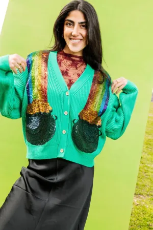 Green Pot Of Gold Cardigan