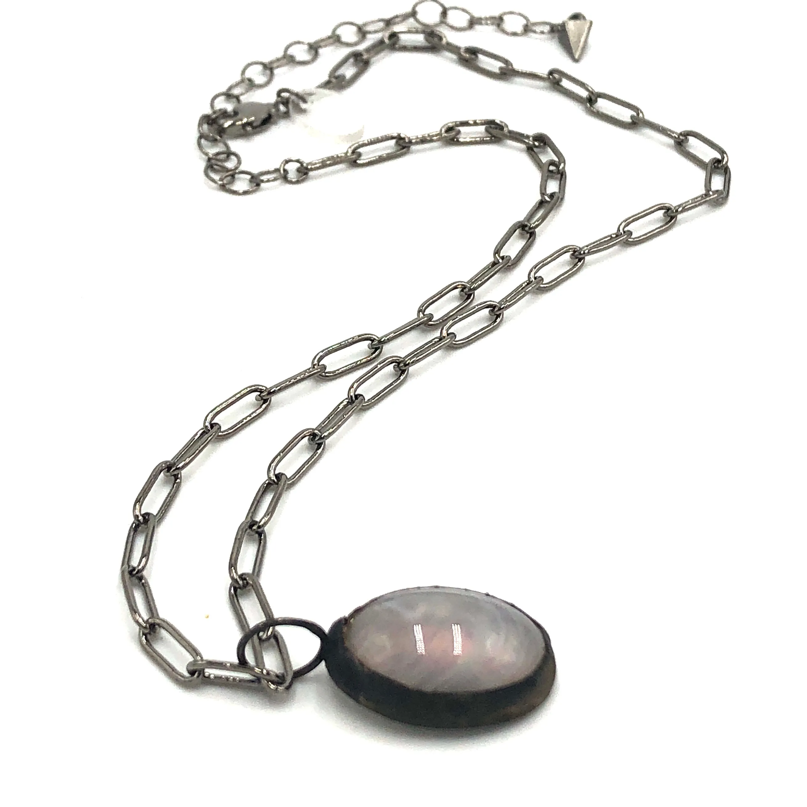 Grey Aurora "Gemz" Layering Necklace