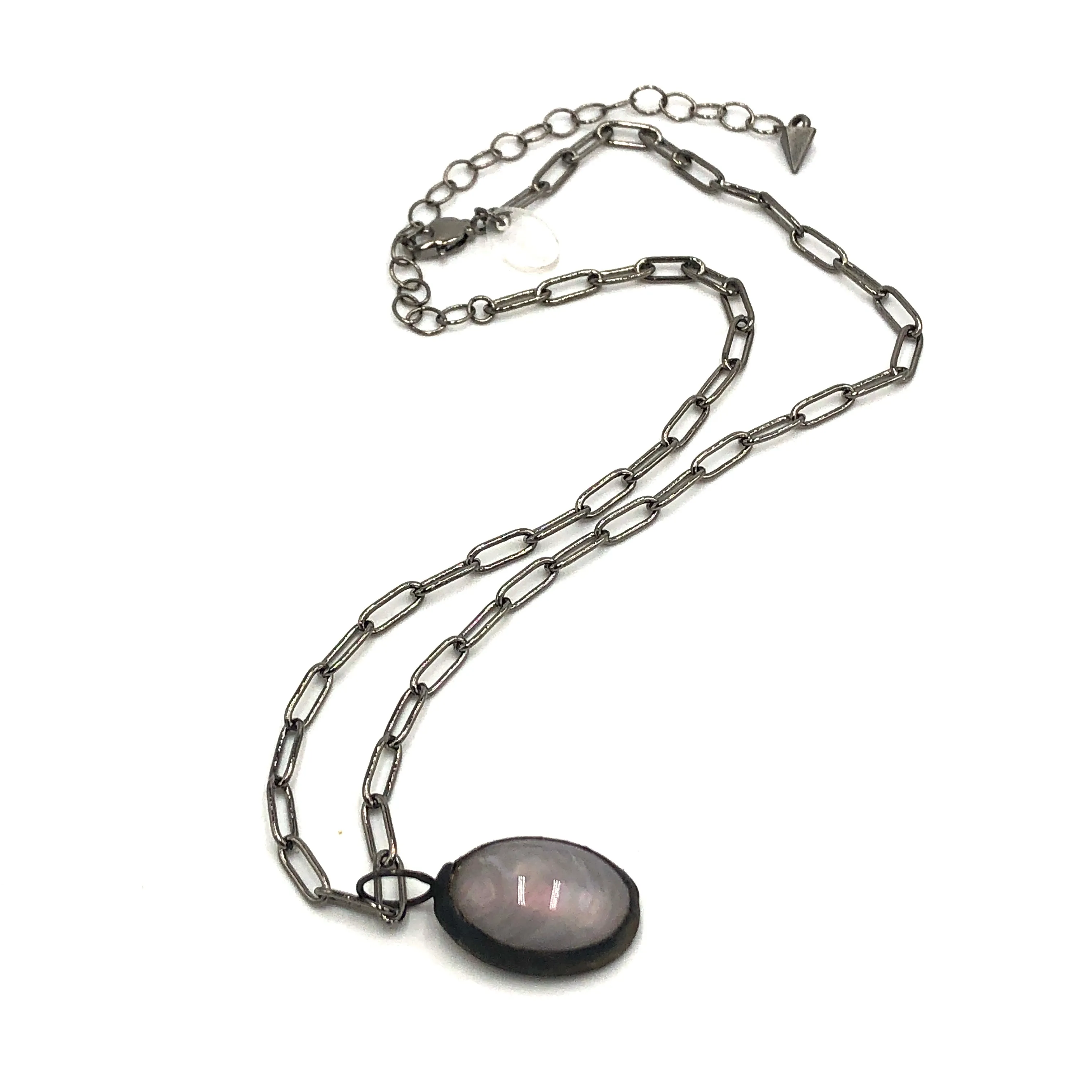 Grey Aurora "Gemz" Layering Necklace