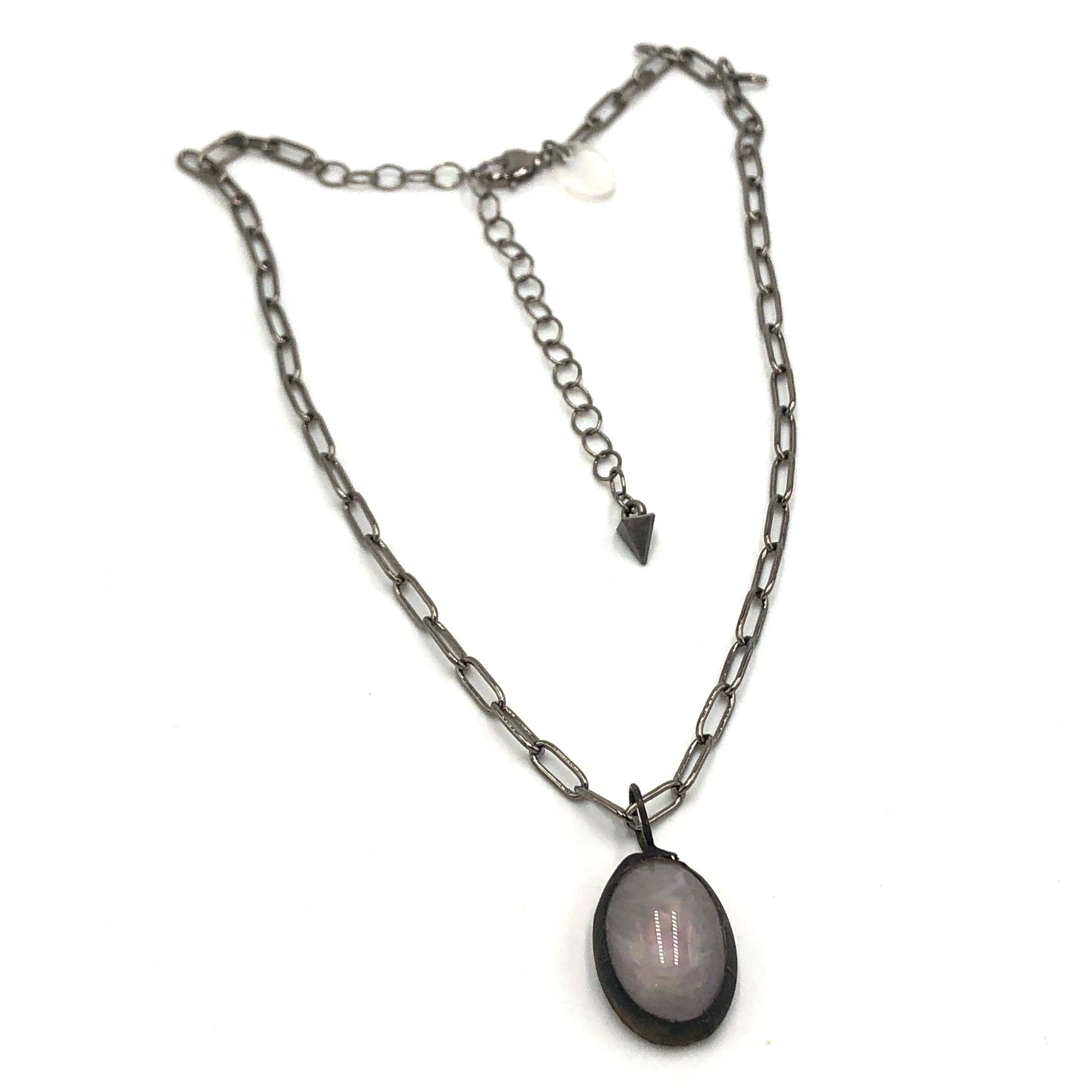 Grey Aurora "Gemz" Layering Necklace