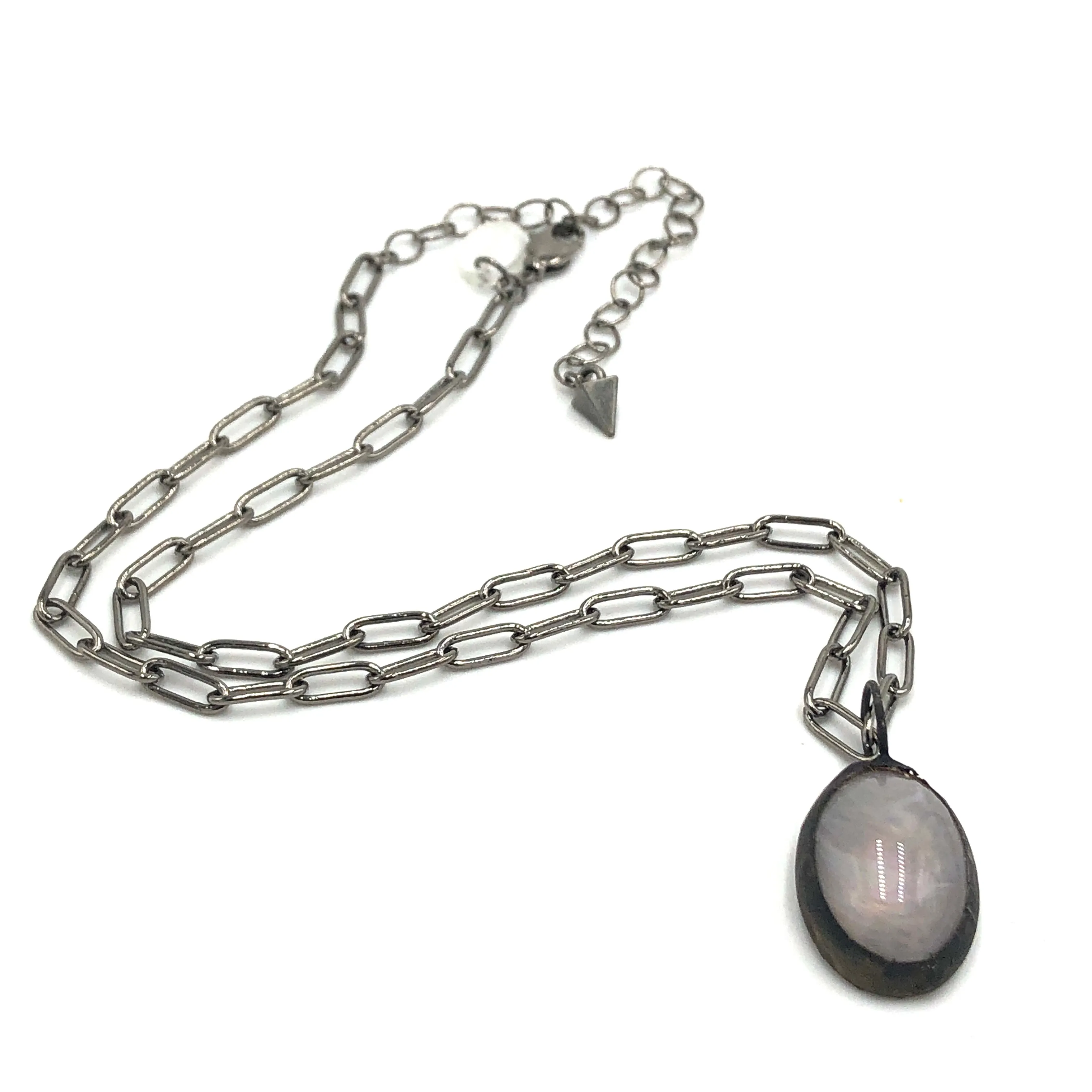 Grey Aurora "Gemz" Layering Necklace