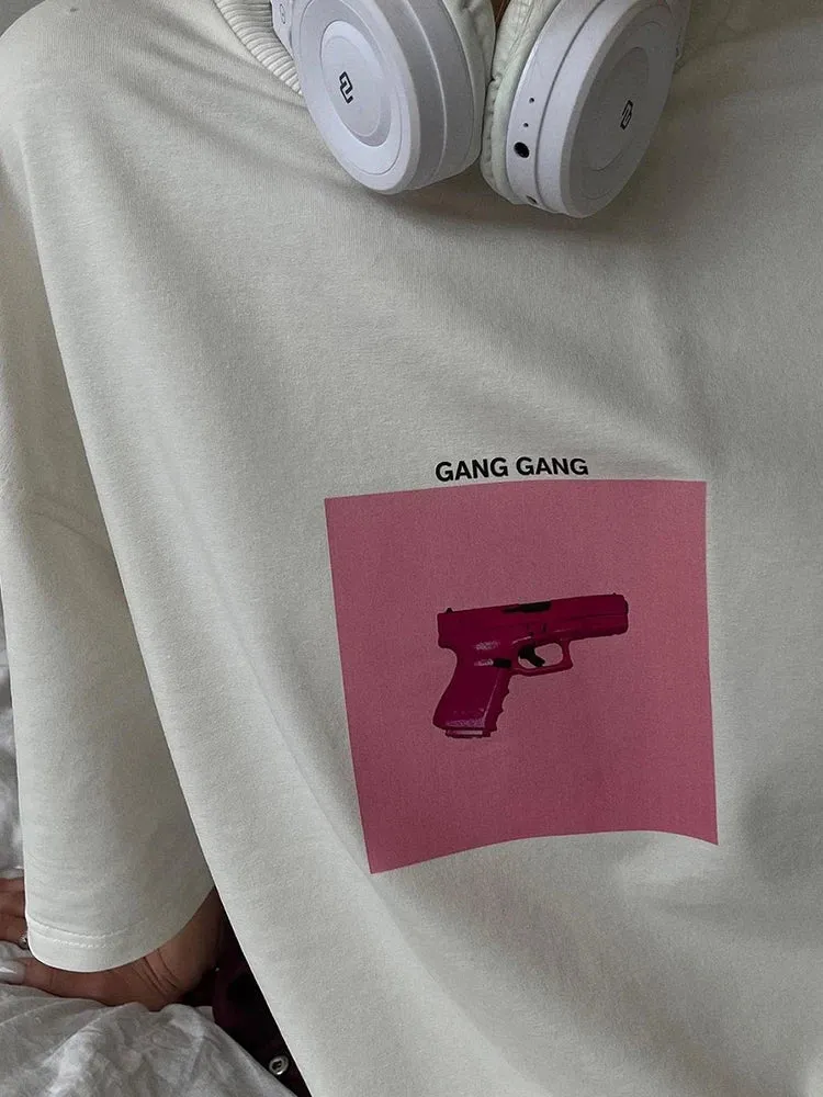 Gun Gang Graphic Tshirt Top