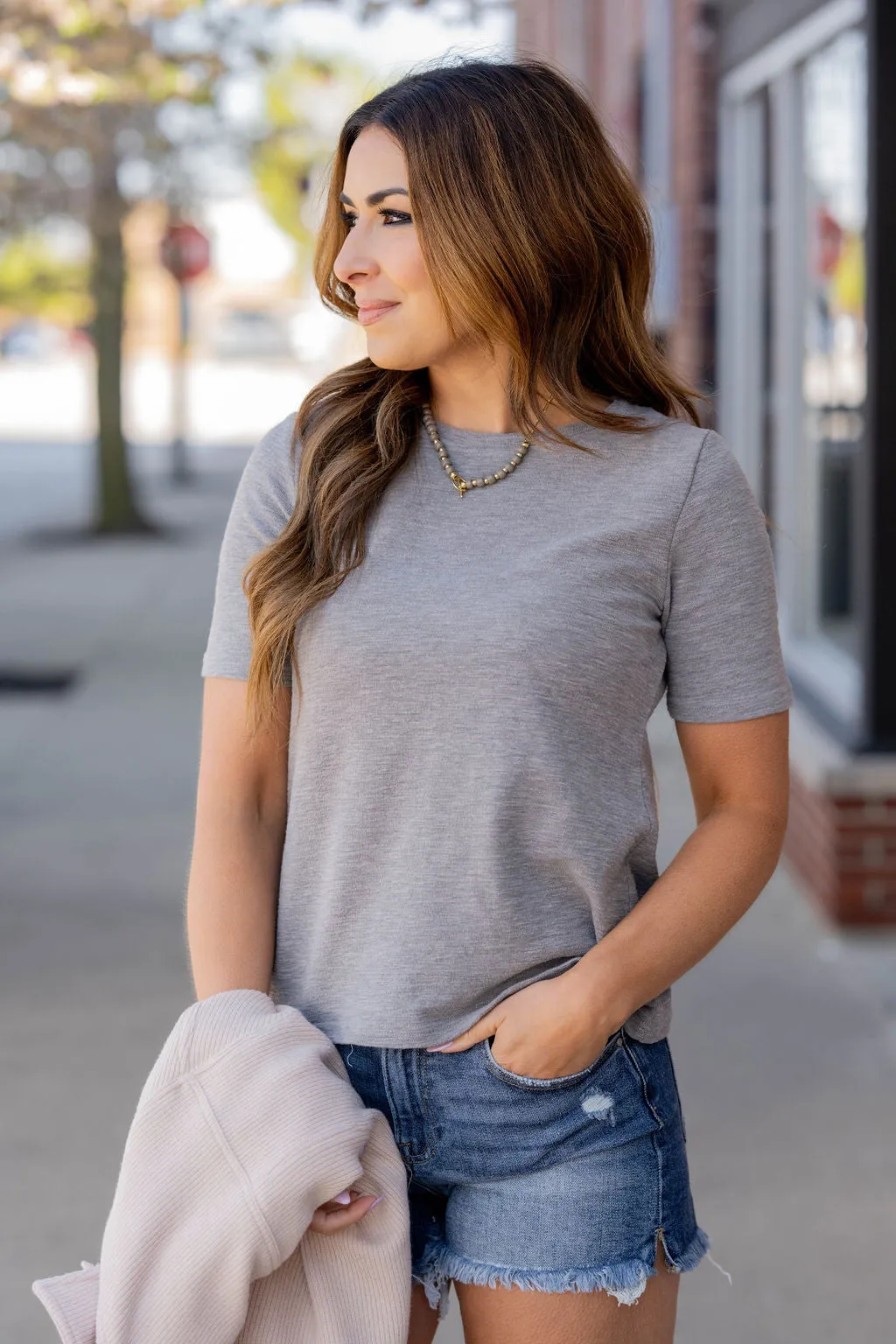Half Sleeve Slub Tee