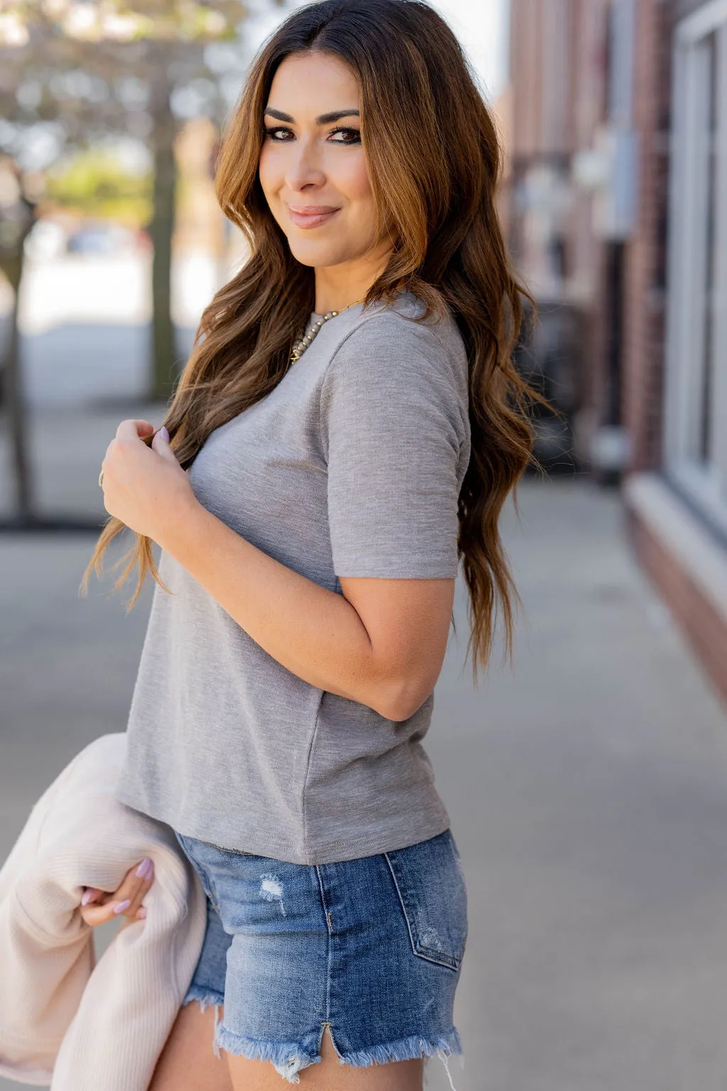 Half Sleeve Slub Tee