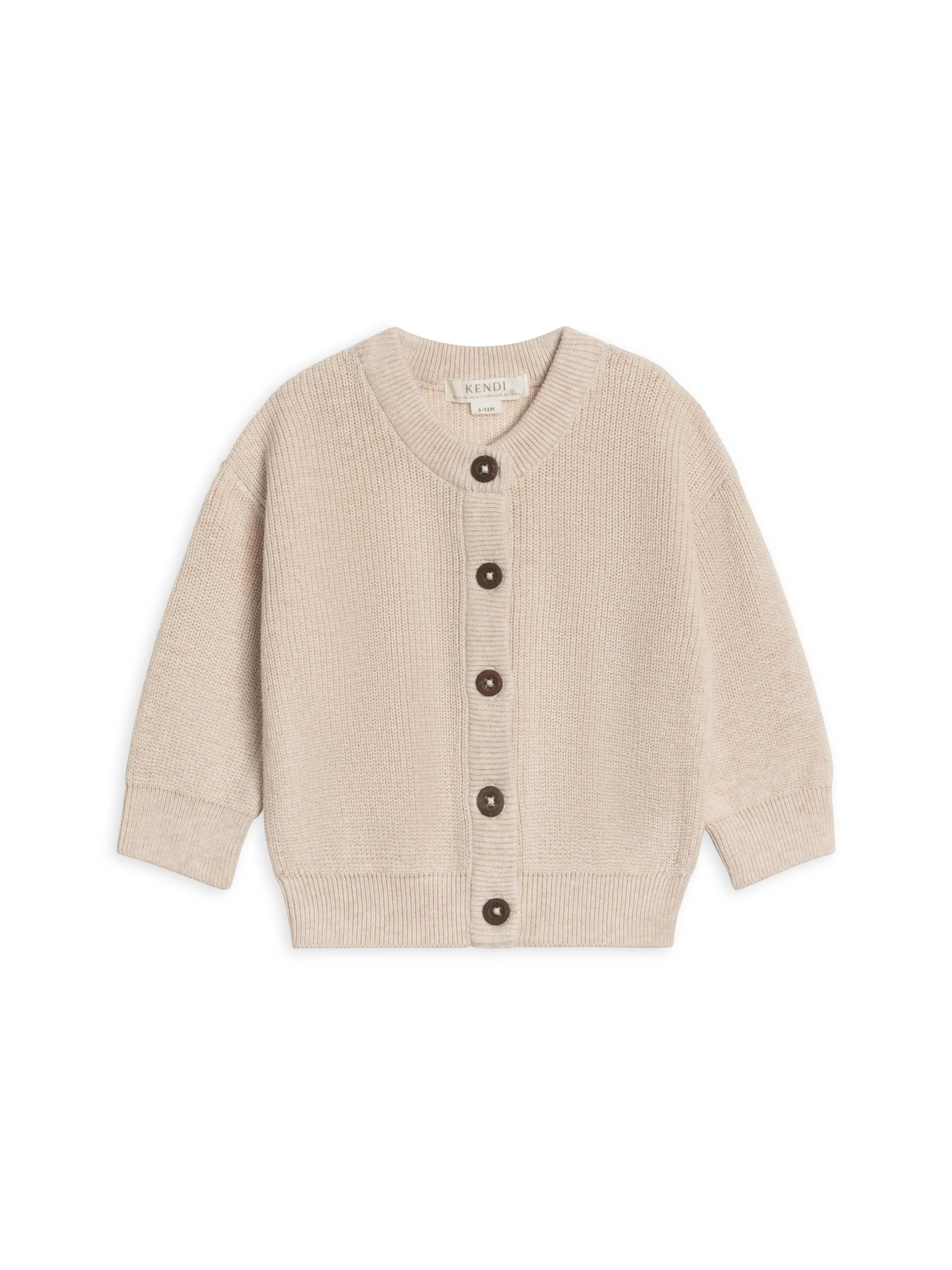 Heather Oat Knit Cardigan