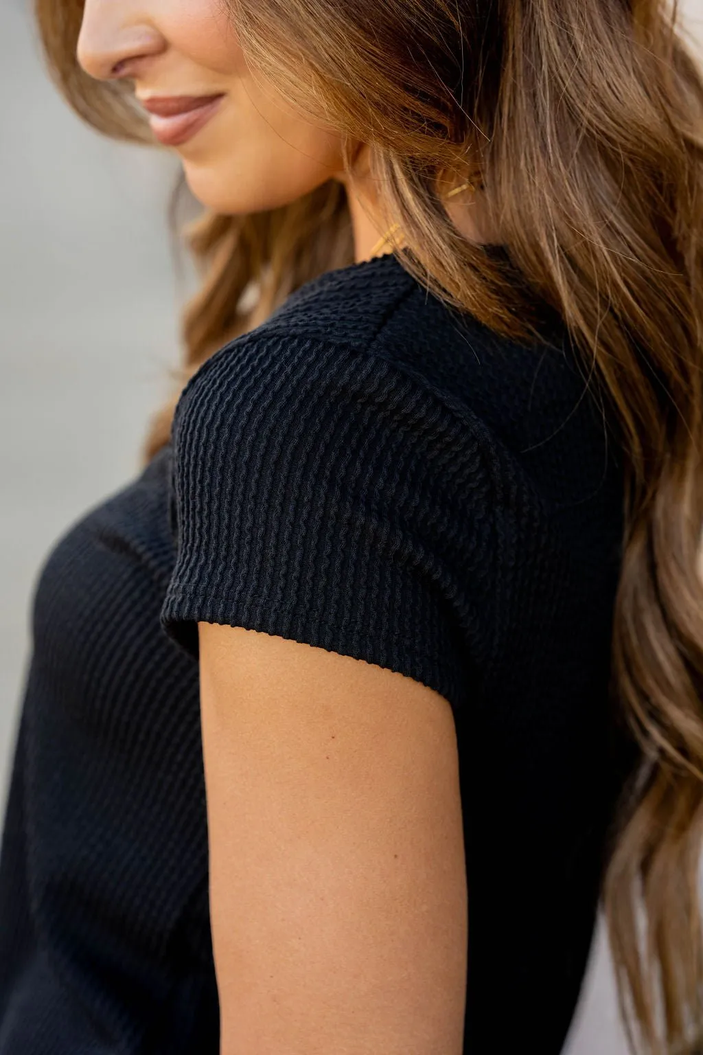 Heavily Ribbed Short Sleeve Tee