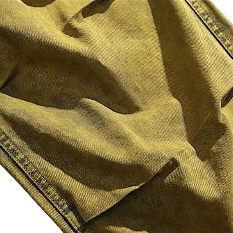 Heavy washed cotton canvas cargo pant
