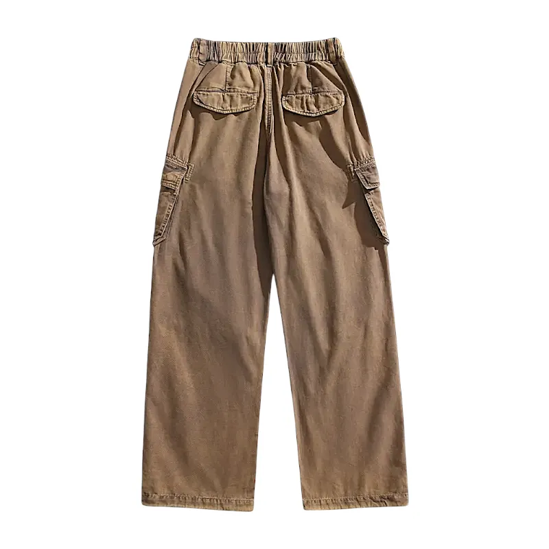 Heavy washed cotton canvas cargo pant