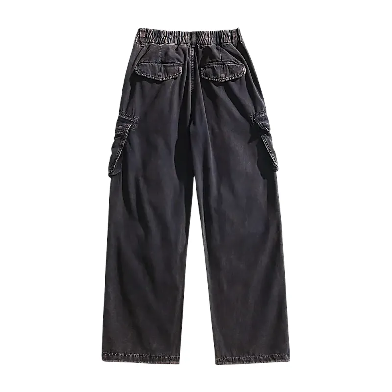 Heavy washed cotton canvas cargo pant