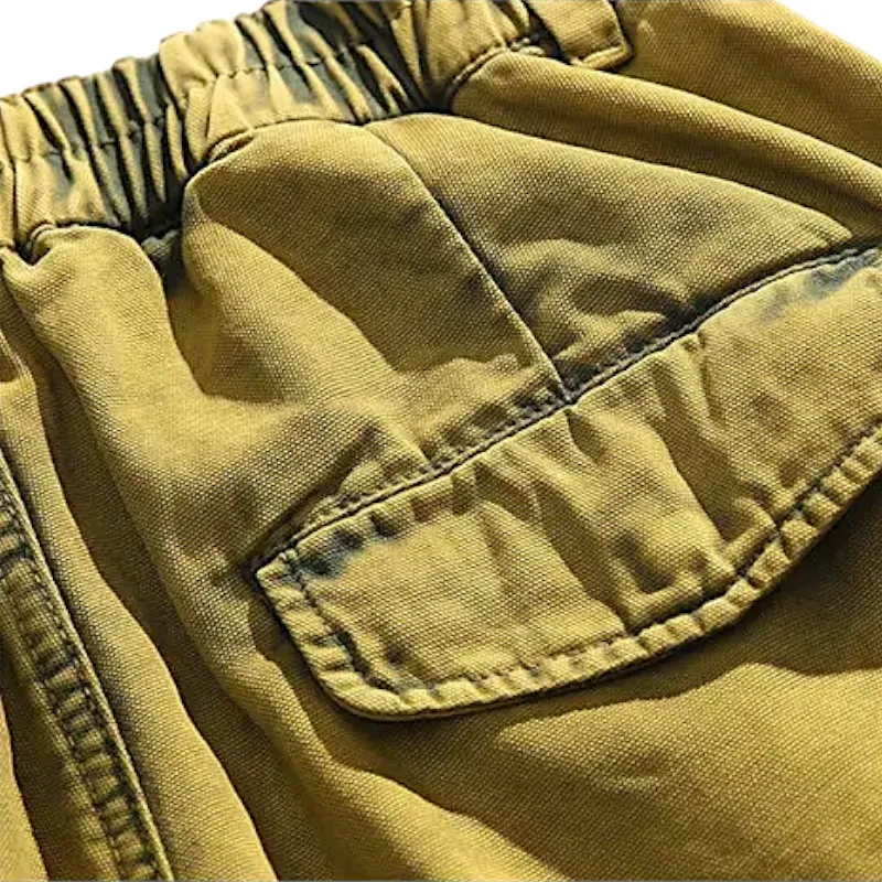 Heavy washed cotton canvas cargo pant
