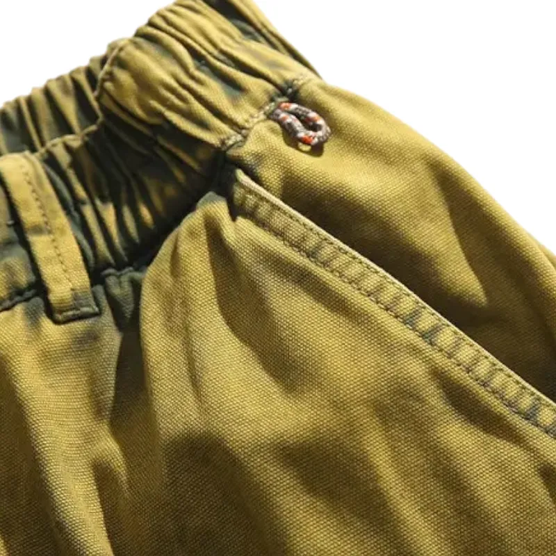 Heavy washed cotton canvas cargo pant