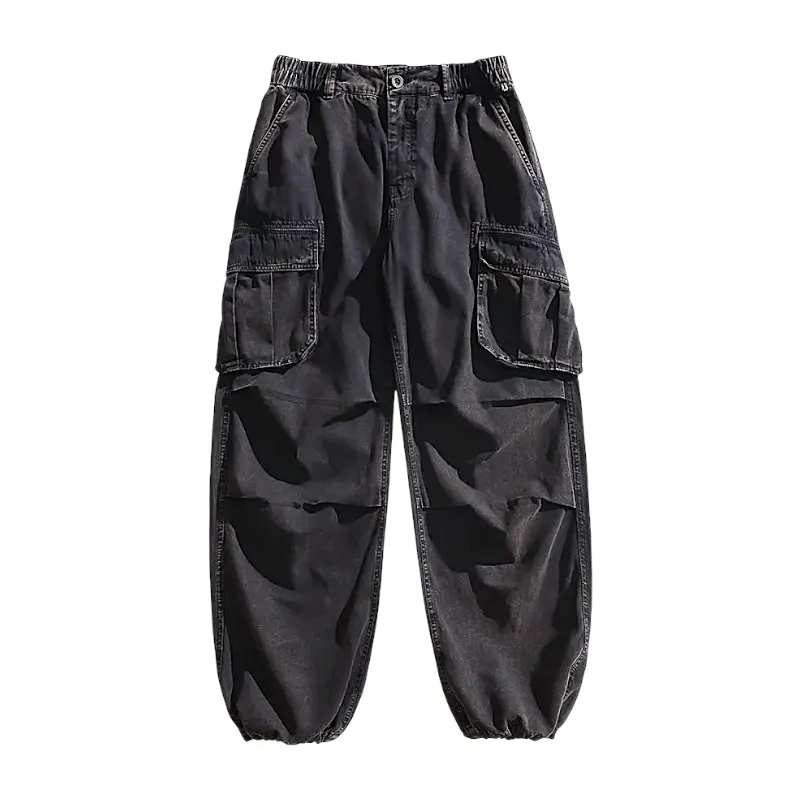 Heavy washed cotton canvas cargo pant