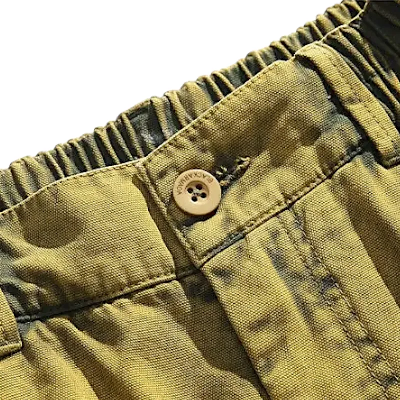 Heavy washed cotton canvas cargo pant