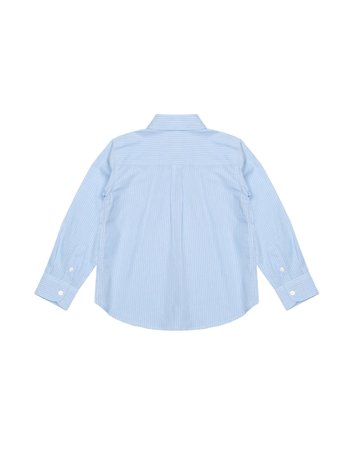 Hemd mit Layering- und Logo-Details - Hellblau