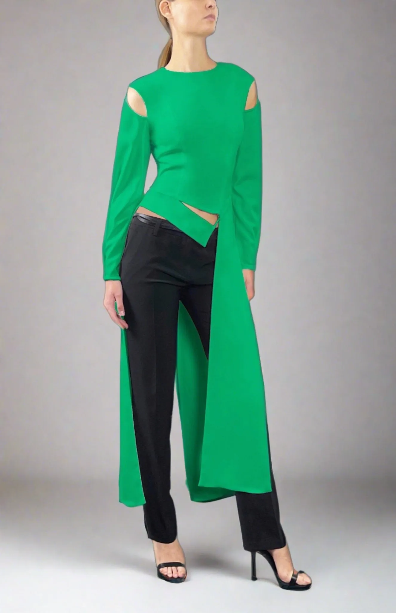 Hera Top | Dynamic Long Sleeve Tailored Top