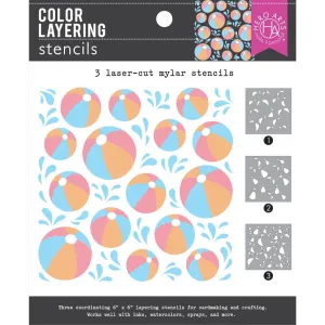 Hero Arts - Stencils - Color Layering Beach Ball