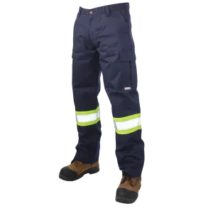 Hi-Vis Relaxed Fit Twill Safety Cargo Utility Pant by Tough Duck - Style S607