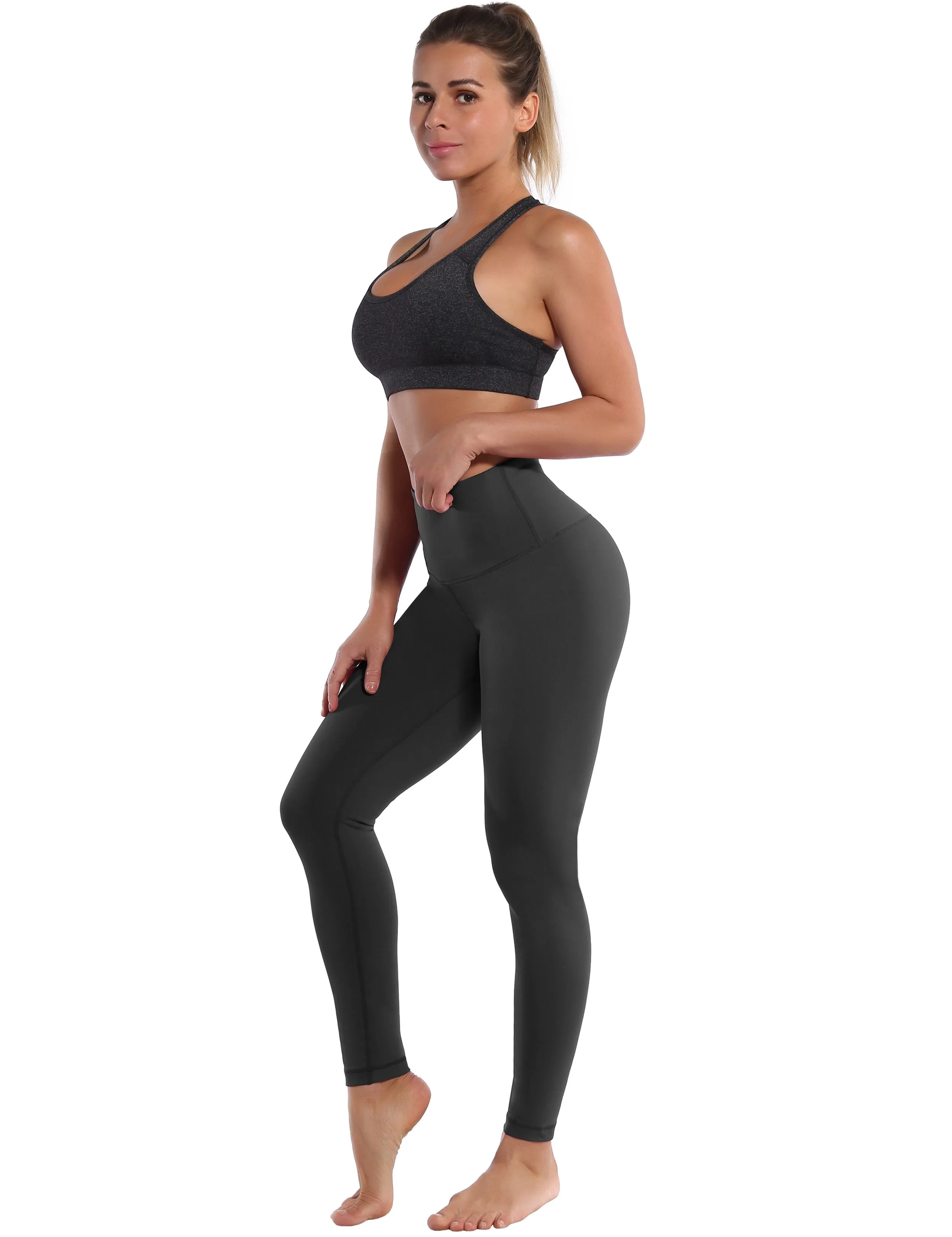 High Waist Biking Pants shadowcharcoal ins_Biking
