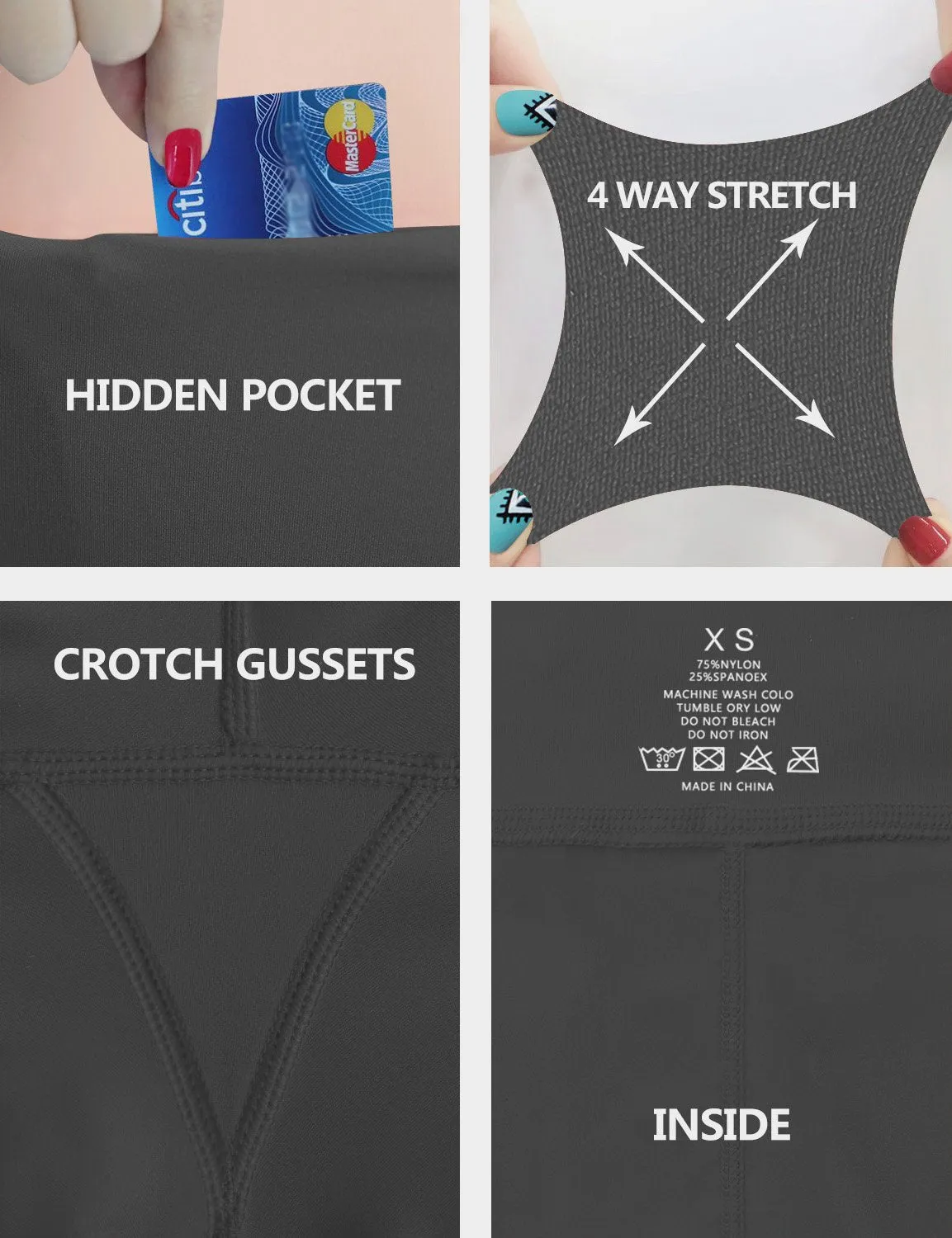 High Waist Biking Pants shadowcharcoal ins_Biking