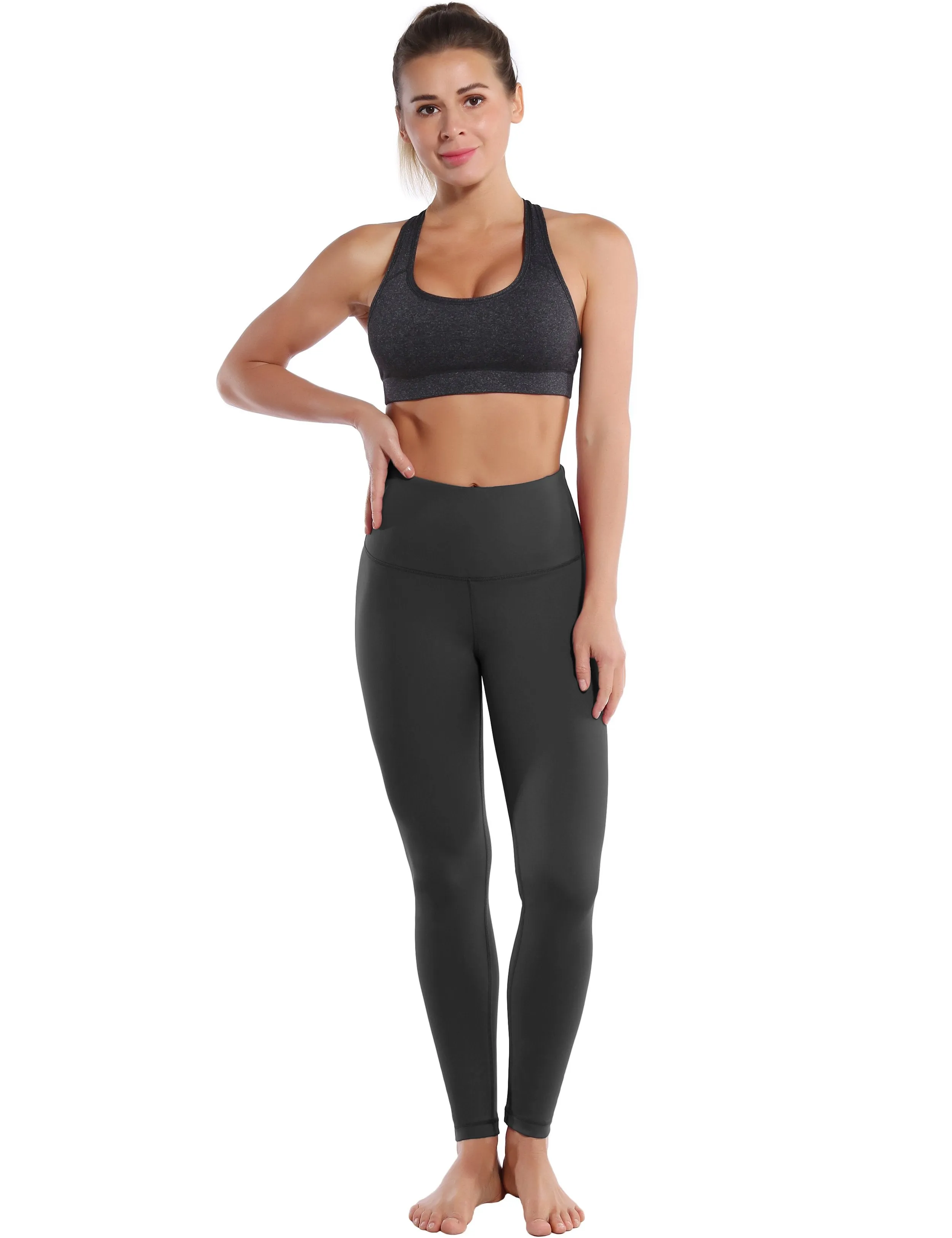 High Waist Biking Pants shadowcharcoal ins_Biking