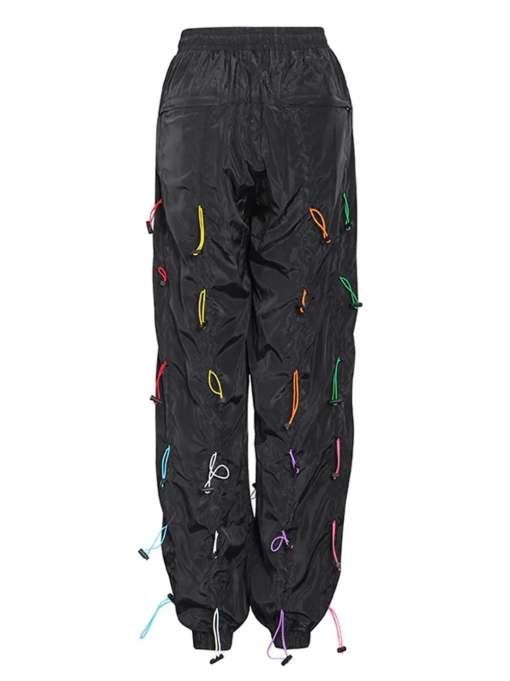 High Waist Drawstring Trousers