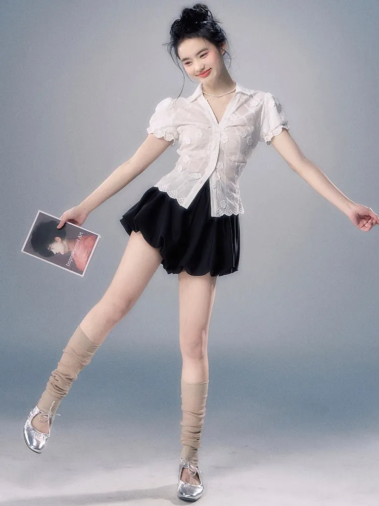 High Waist Petal Bloomers