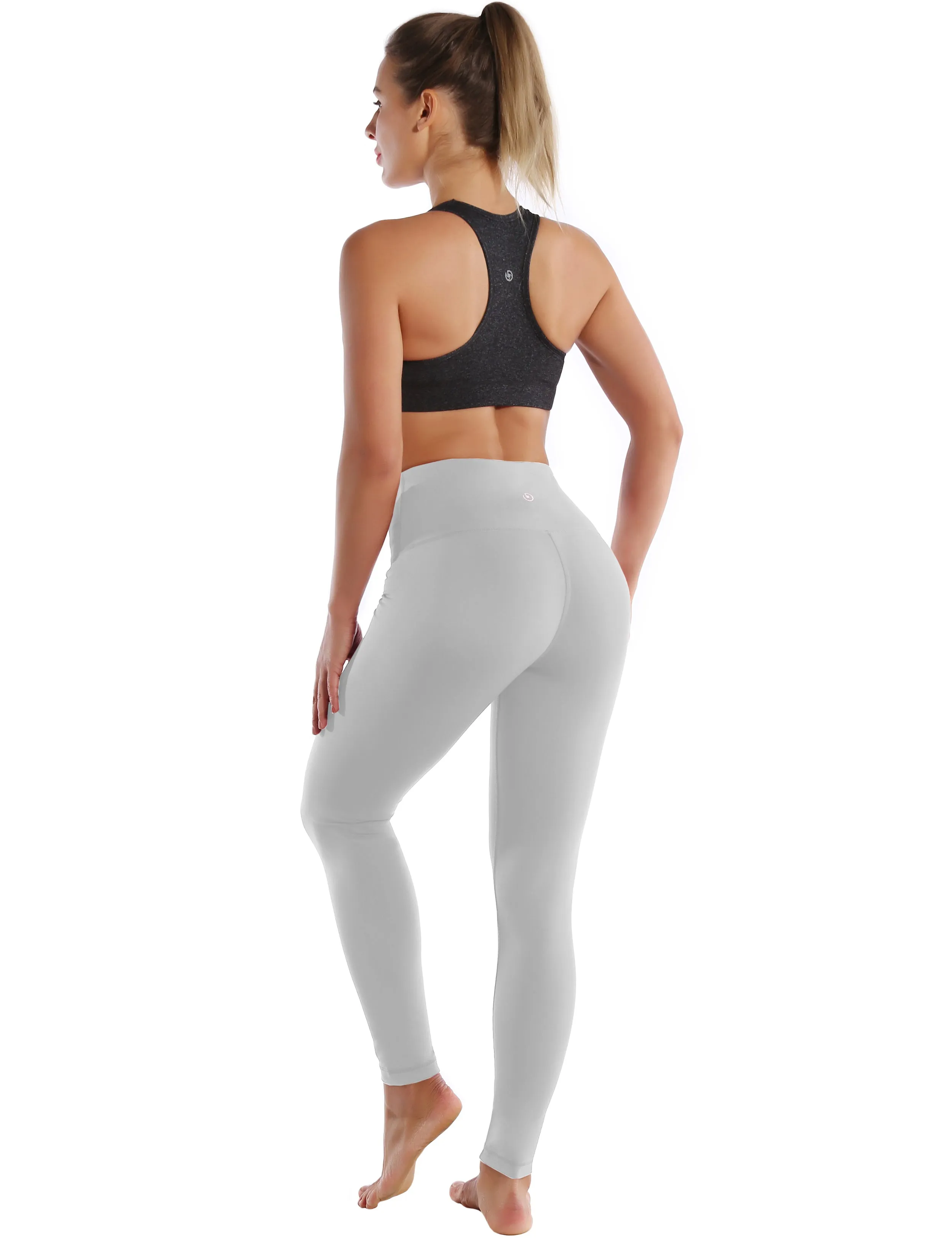 High Waist Pilates Pants lightgray_Pilates