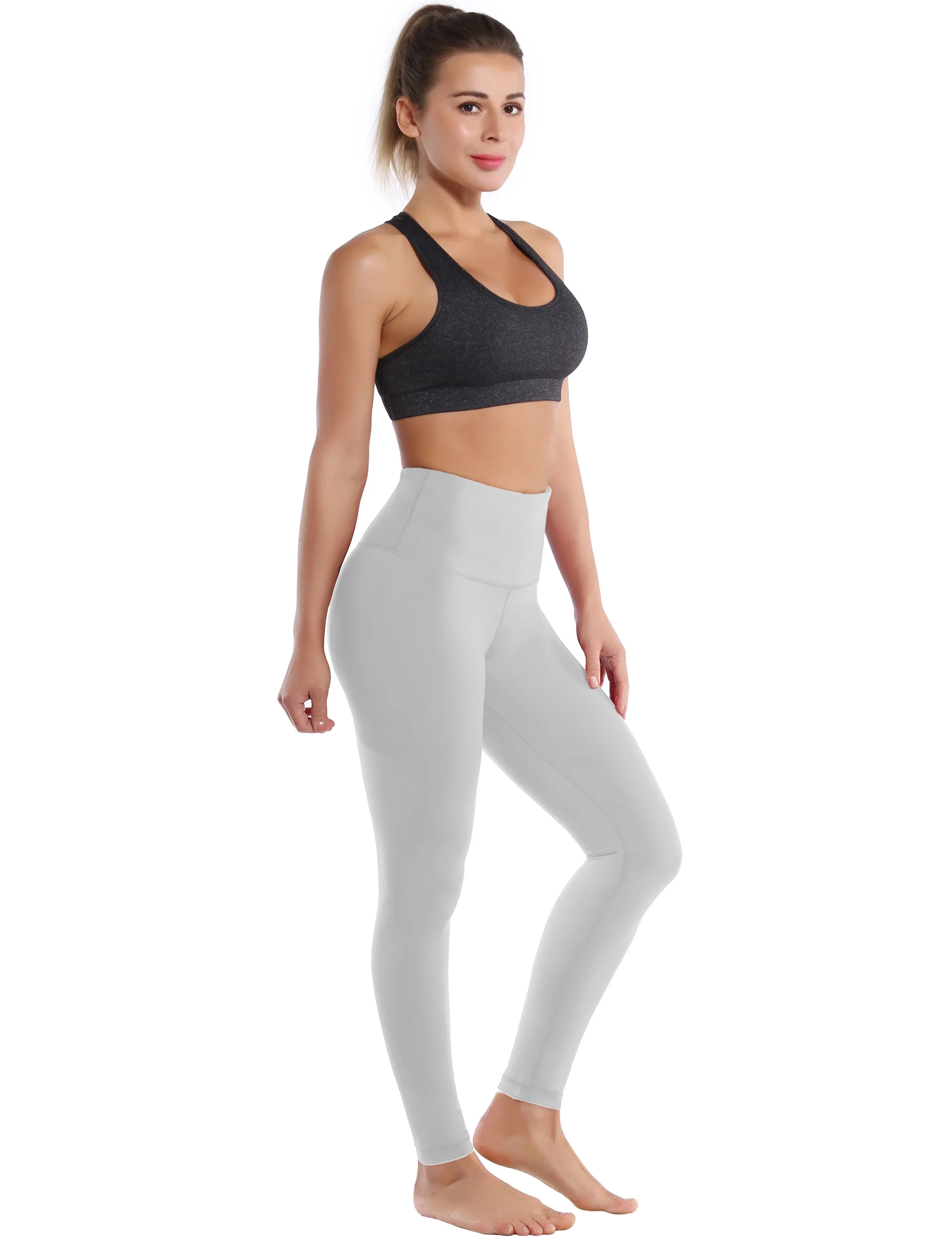 High Waist Pilates Pants lightgray_Pilates