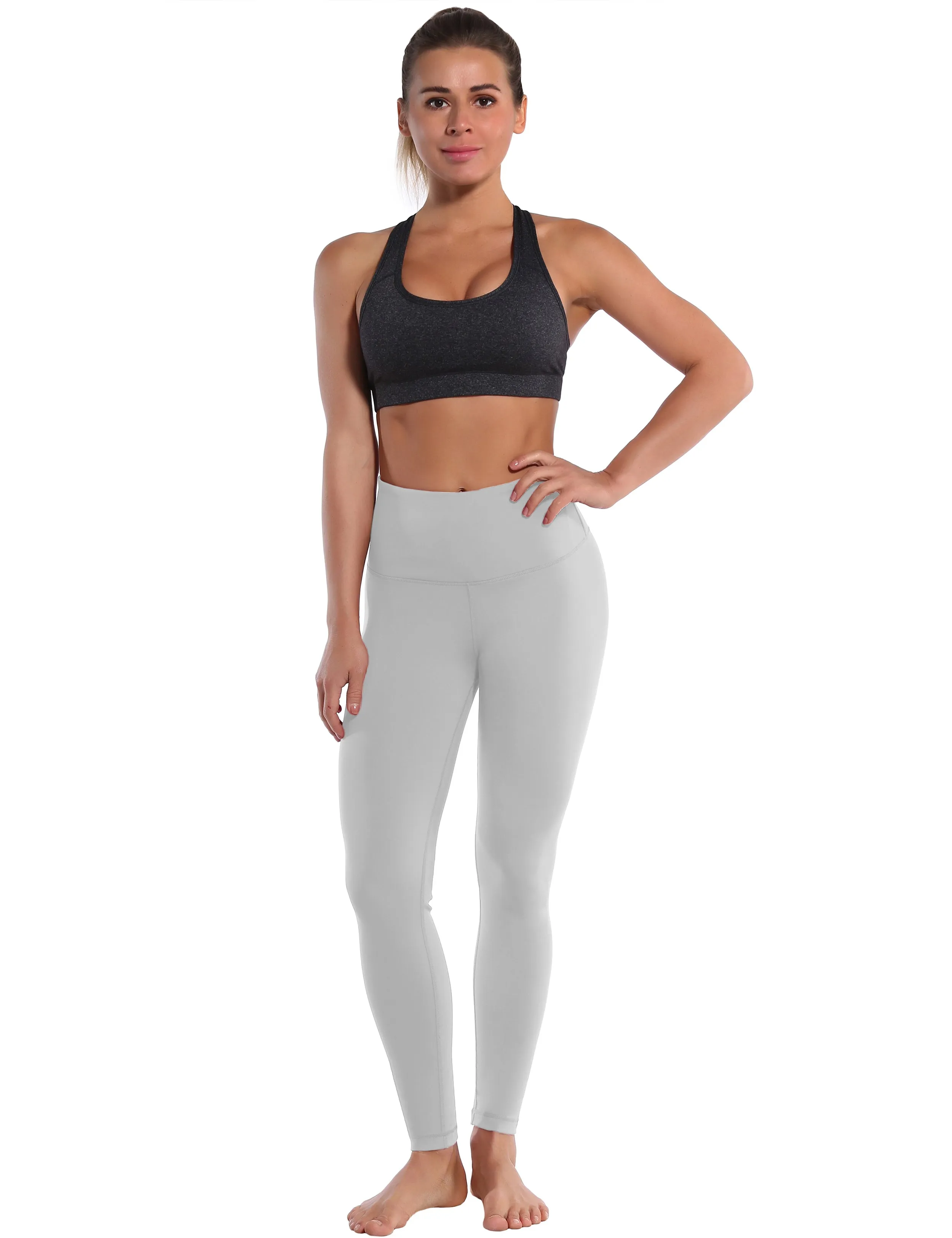 High Waist Pilates Pants lightgray_Pilates