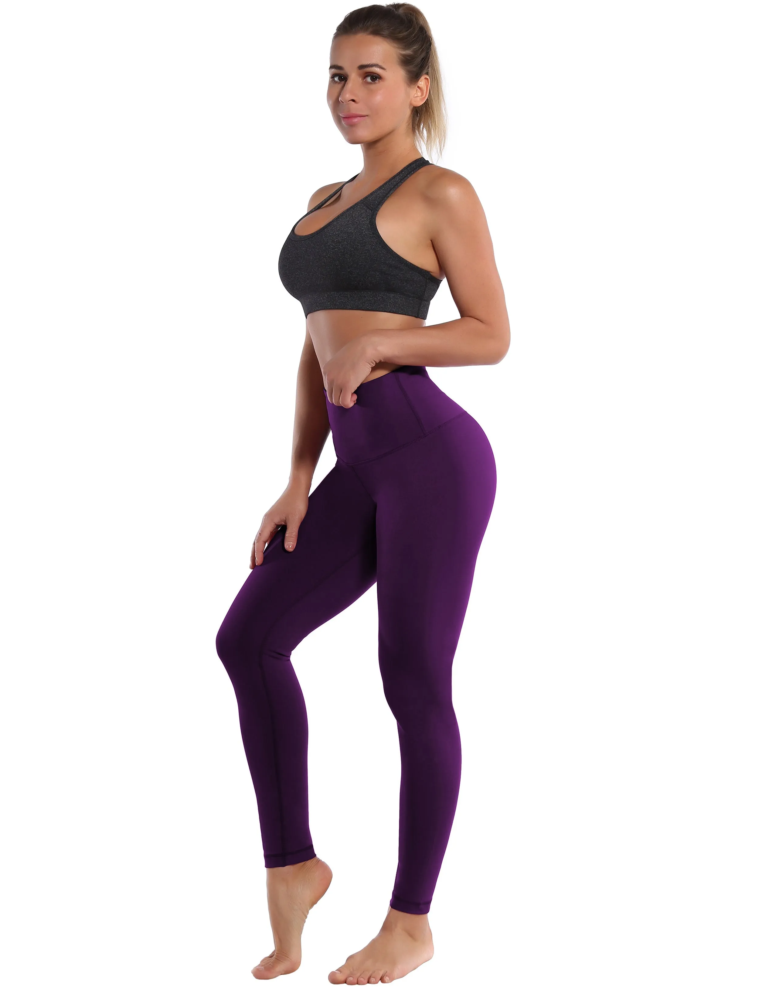 High Waist Pilates Pants plum_Pilates