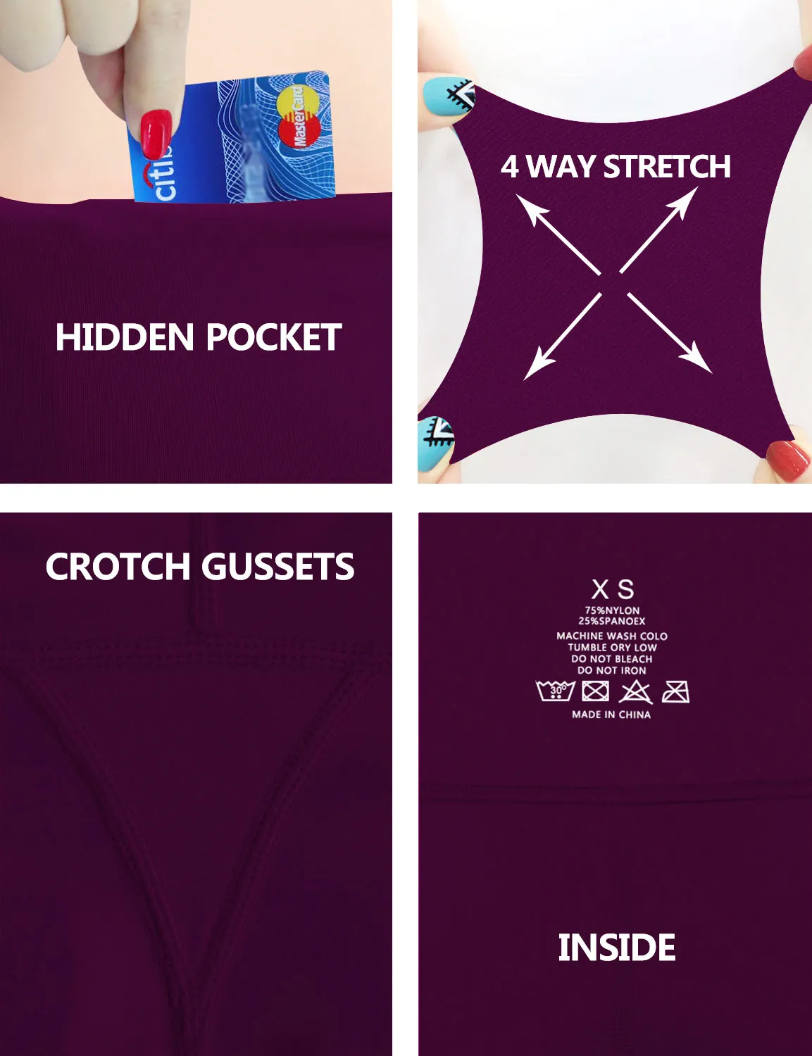 High Waist Pilates Pants plum_Pilates